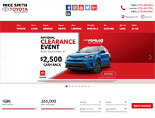 Tablet Screenshot of mikesmithtoyota.com